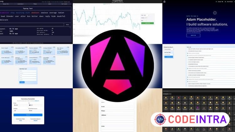 30 Days of Angular: Build 30 Projects with Angular course preview