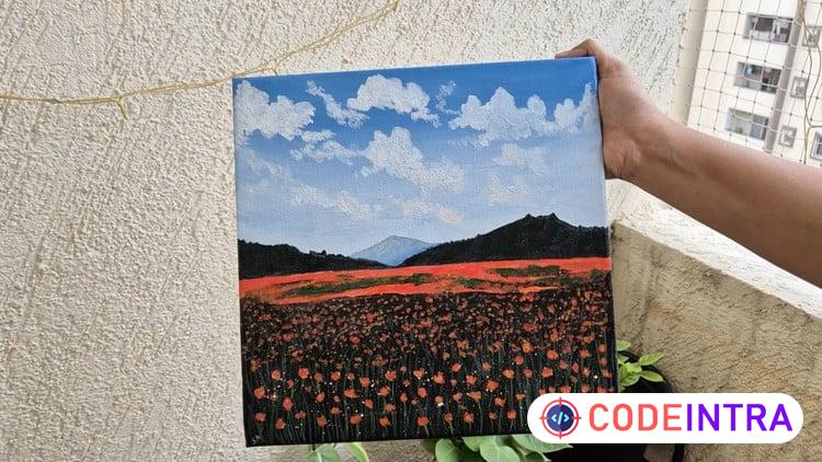 Acrylic Landscape Painting for Beginners: Poppy Field preview
