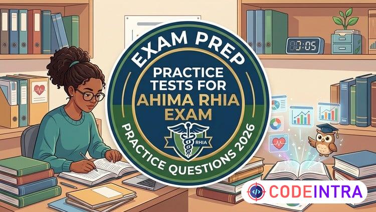 6 full length Practice Tests For AHIMA  RHIA Exam 2026 preview