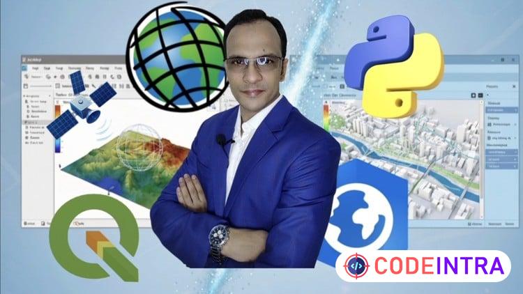 GIS Mega Course - ArcGIS vs ArcGIS Pro, Python, QGIS & RS course preview