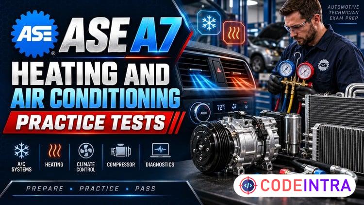 ASE A7 Heating and Air Conditioning Practice Tests preview