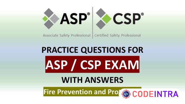 ASP / CSP Exam Preparation - Fire Prevention and Protection preview