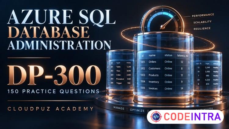 Azure SQL Administrator DP-300: 150 Practice Questions preview