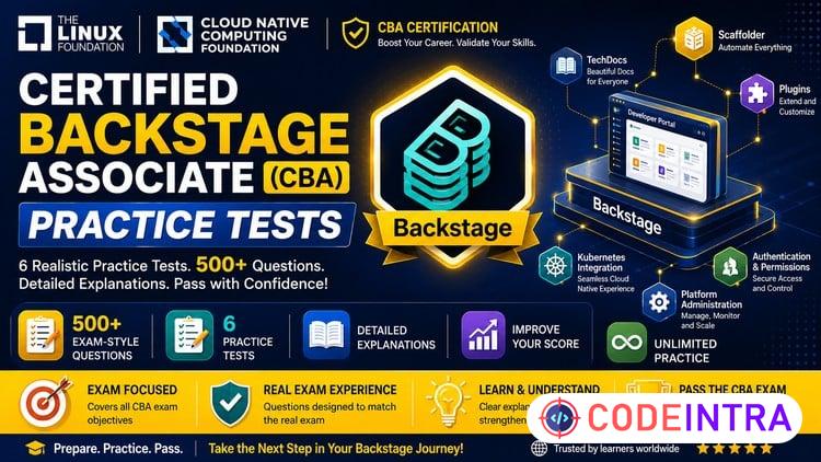 CBA - Certified Backstage Associate Practice Exams 2026 course preview