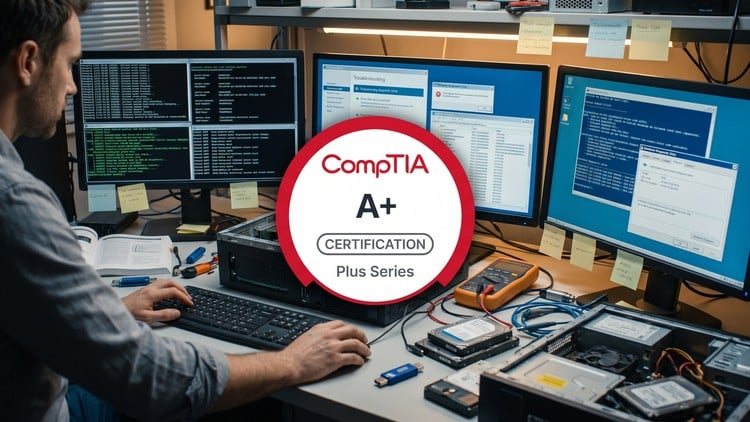 CompTIA A+ 220-1202 V15 (Core 2): Practice Tests course preview