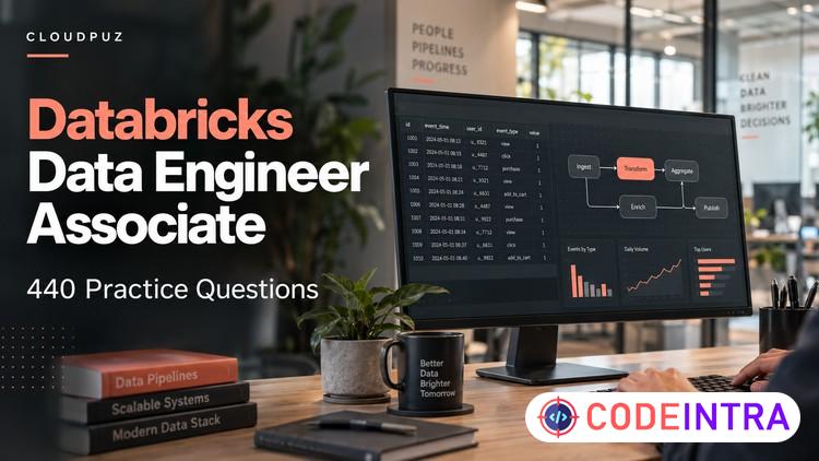 Databricks Data Engineer Associate: 440 Practice Questions preview