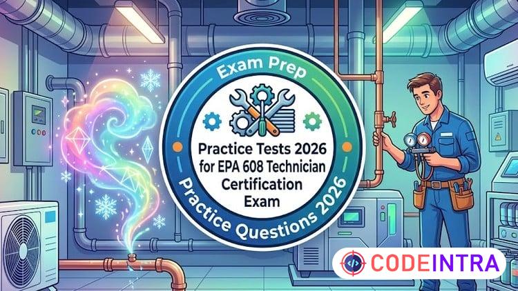 Practice Tests 2026 for EPA 608 Technician Certification preview