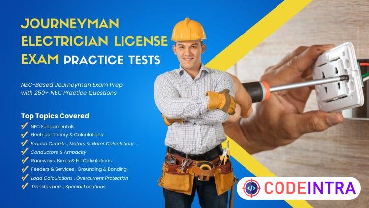 Journeyman Electrician License Exam Practice Tests preview