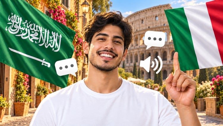 تعلم الإيطالية من خلال محادثات واقعية course preview
