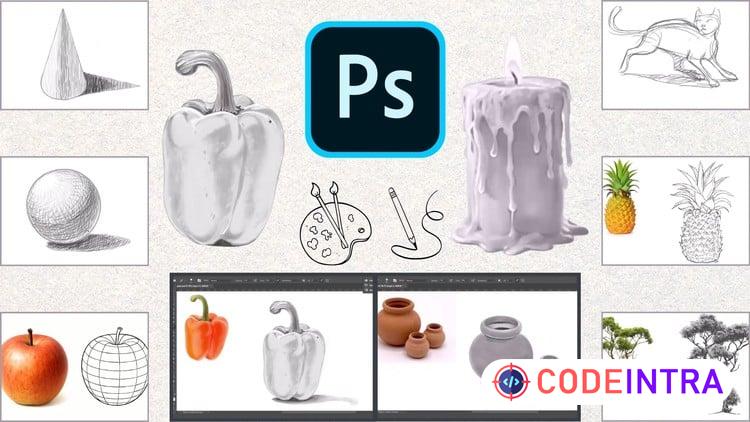 Learn to Draw with Photoshop - Complete Drawing Course course preview