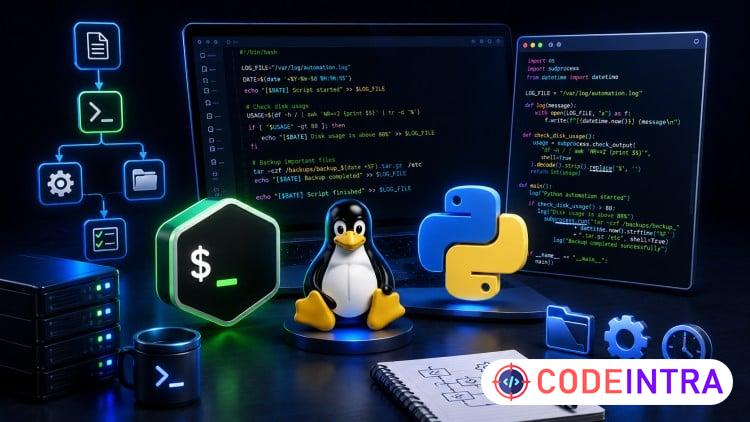 Linux Automation Unlocked: Master Bash & Python Scripting course preview