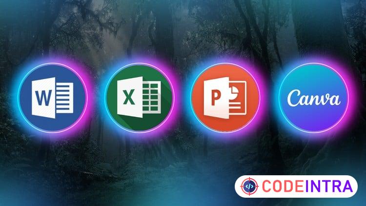 MS Office With Canva Word Excel PowerPoint Canva All  in One course preview