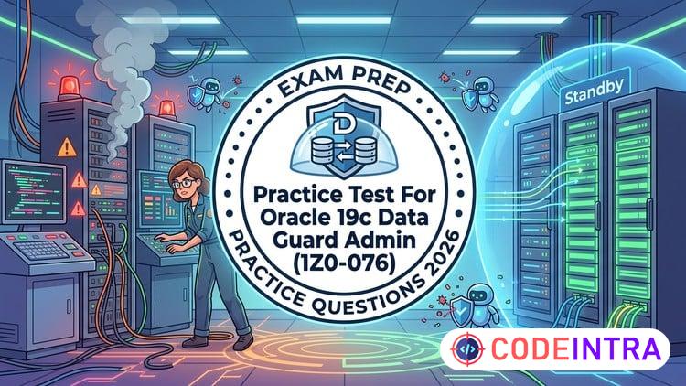 Practice Tests For Oracle 19c Data Guard Admin (1Z0-076) preview