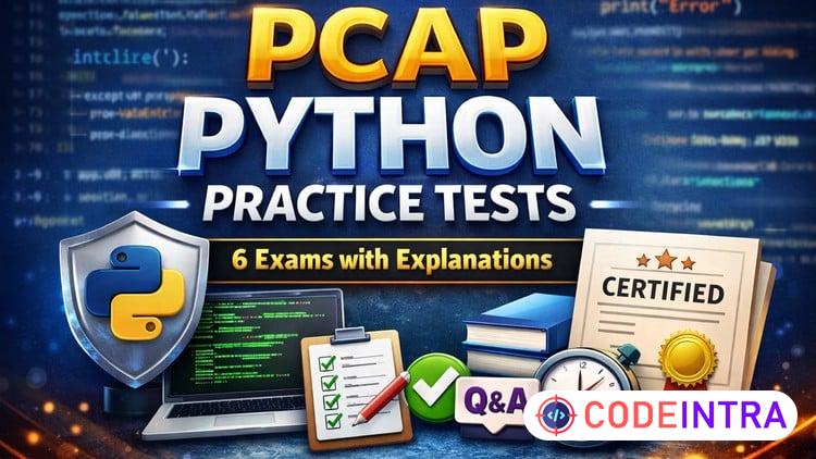 PCAP Python Practice Tests: 6 Exams with Explanations course preview