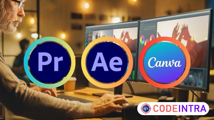 Social Media Video Editing: Premiere Pro After Effect Canva preview
