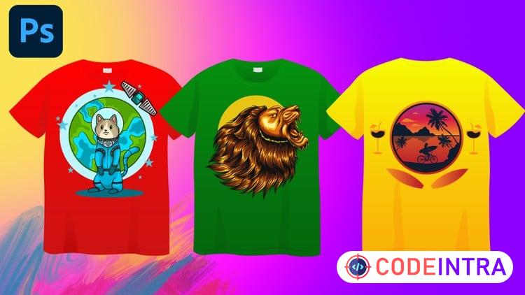 T-Shirt Design for Beginner to Expert With Photoshop preview