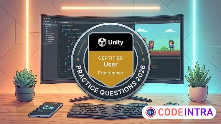 Unity Certified User Programmer Practice Test 2026 course preview